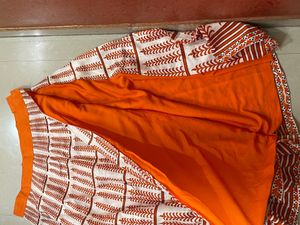 Rust Orange 🍊 Crop Top Skirt