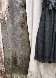 19318. Elegant Grey Ruffled Dress