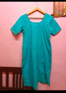 Blue Embroidered Kurta &amp; Dupatta set (women's)