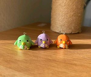 Penguin With Tie Clay Keychains (1 Pc)