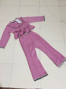 Pink Knit Two-Piece Set