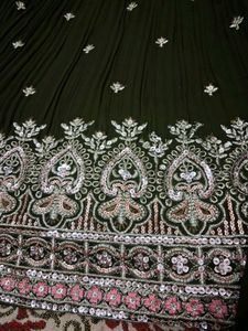 Elegant Green Anarkali Suit Set