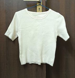 Cute White Crop Top
