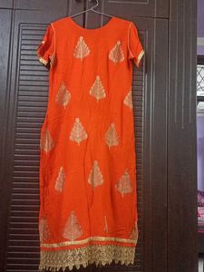 Cotton Sequence Embroidery Kurti