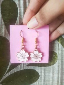 Baby Pink Flower Earrings