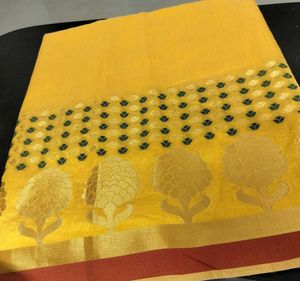 Unused Saree With Embroidery Work