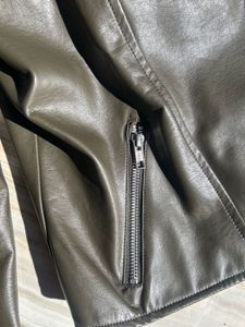 Asymmetrical Olive Colour Jacket