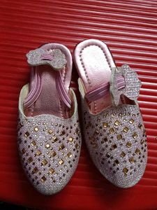Sparkly Pink Mules