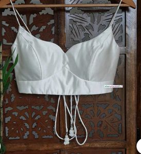 Sabyasachi Silk Padded Spaghetti Strap Drawstring