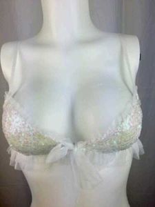Victoria Secret White Sequin Bra Top