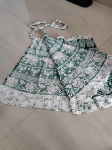 Boho Elephant Print Wrap Skirt