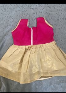 Beautiful Onam Spcl Frock For Kids