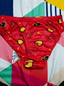 Red &#39;Love You&#39; Panties