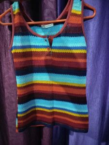 Multicolour Crochet Tank Top (Flash Sale)