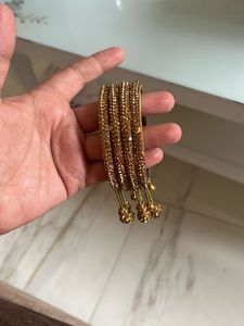 Golden Diamond Bangales