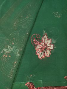 Elegant Green Saree