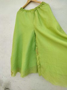 Green Crop Top &amp; Palazzo Set