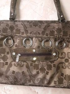 Vintage Floral Print Purse New Without Tag.
