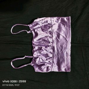 I. Purple Velvet Cami Top