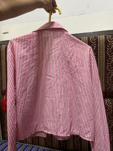 Striped Crop Shirt