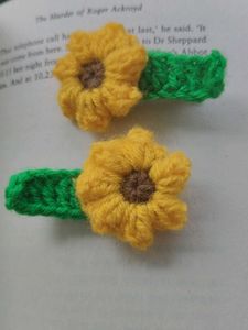 Sunflower Hair Clips