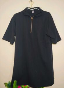 mens Korean black Polo t-shirt