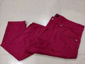 Forever 21 Maroon Casual Pants/jeans