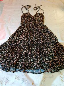 Y2K Floral Print Backless Sundress