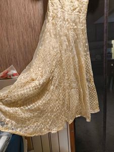 Elegant Beige Gown With 5 Linings (Almost 🆕)