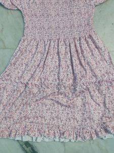 Pink Colour Dress With Puff Sleeves ✨❤️🌸🌸🌸🧿🧿