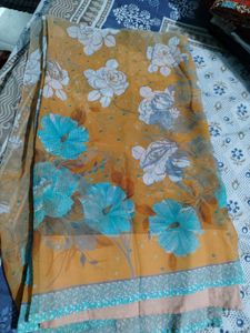 Floral Print Fabric Piece