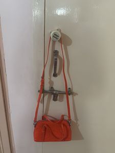 Bright Orange Crossbody Bag