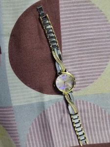 BUREN Two-Tone Crystal Accent Watch