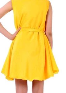 Yellow Sleeveless Dress