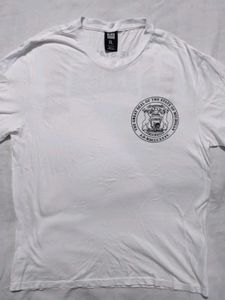 White Michigan Seal Graphic Tee XL