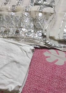 Heavy Gota and Mirror Hand Work Elegant Kurta Set