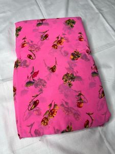 GEORGETTE FLORAL SAREE FOR WOMEN