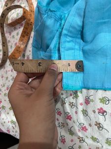 Blue Saari with Blouse | Sadi