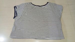 Striped crop Tee