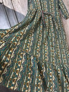 Boho Print Midi Dress