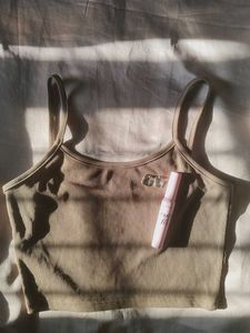 Ribbed Tank Top with Detail