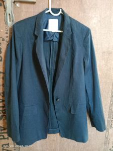 Navy Blue Crocodile Ladies Blazer