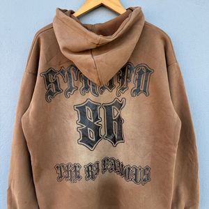 Brown Graphic Hoodie