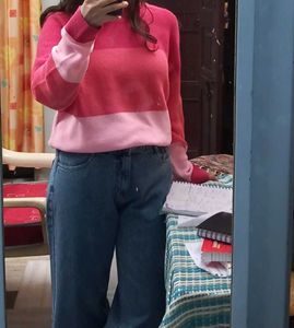 HERE&amp;NOW Pink Knit Top