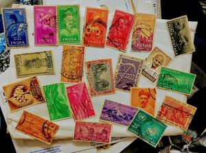 1947-1956 Vintage India Postage Stamps