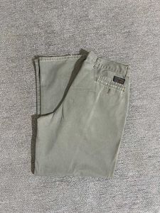Olive Green Pleated Pants