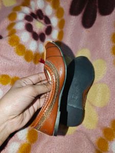 Kids Ethnic Brown Jutti Flats