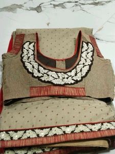 Elegant Beige Saree