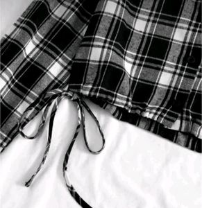 Check Shirt Crop &amp; Tunics