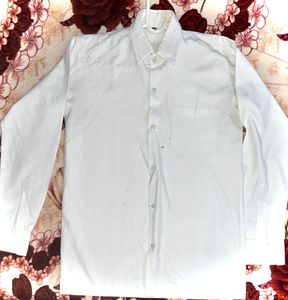Tailored White Full Seleves Shirt